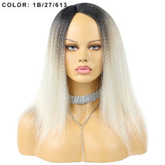 14" Natural - Looking Yaki Hair Wig for African Women - Free Delivery Worldwide only at Flexi Africa