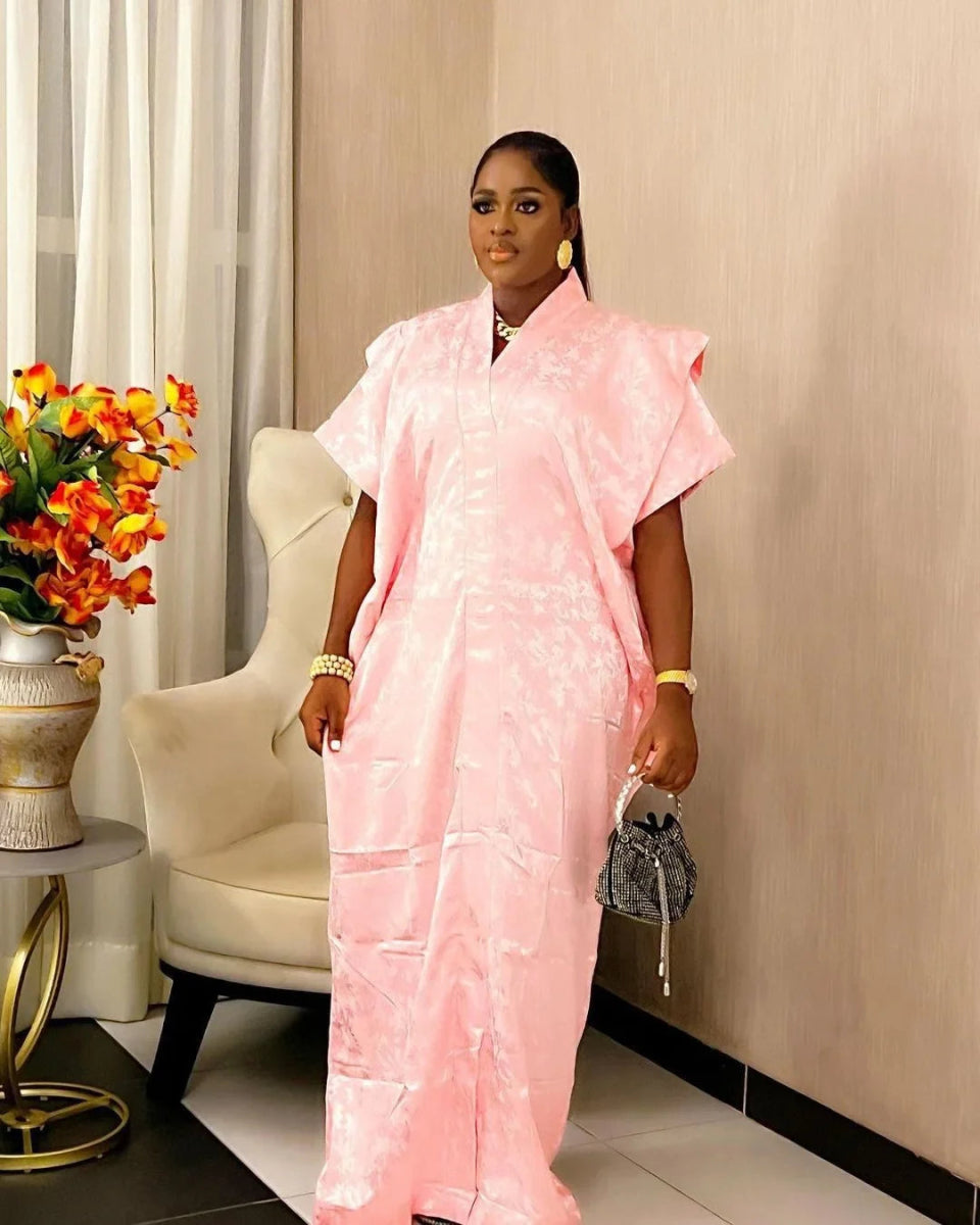 Elegant African Abaya Dress for Women – Fashion Caftan Boubou Dashiki Gown