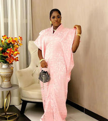 Elegant African Abaya Dress for Women – Fashion Caftan Boubou Dashiki Gown