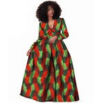2026African Women Dress Ankara Print Pure Cotton Bazin Riche New Style Dress African Fabric Dashiki Outfits Maxi Dress S1825021 - Free Delivery Worldwide only at Flexi Africa