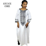 Buy African Dresses For Woman Soft Material Embroidery Design Long Dress Without Scarf for only $14.23 at Flexi Africa!