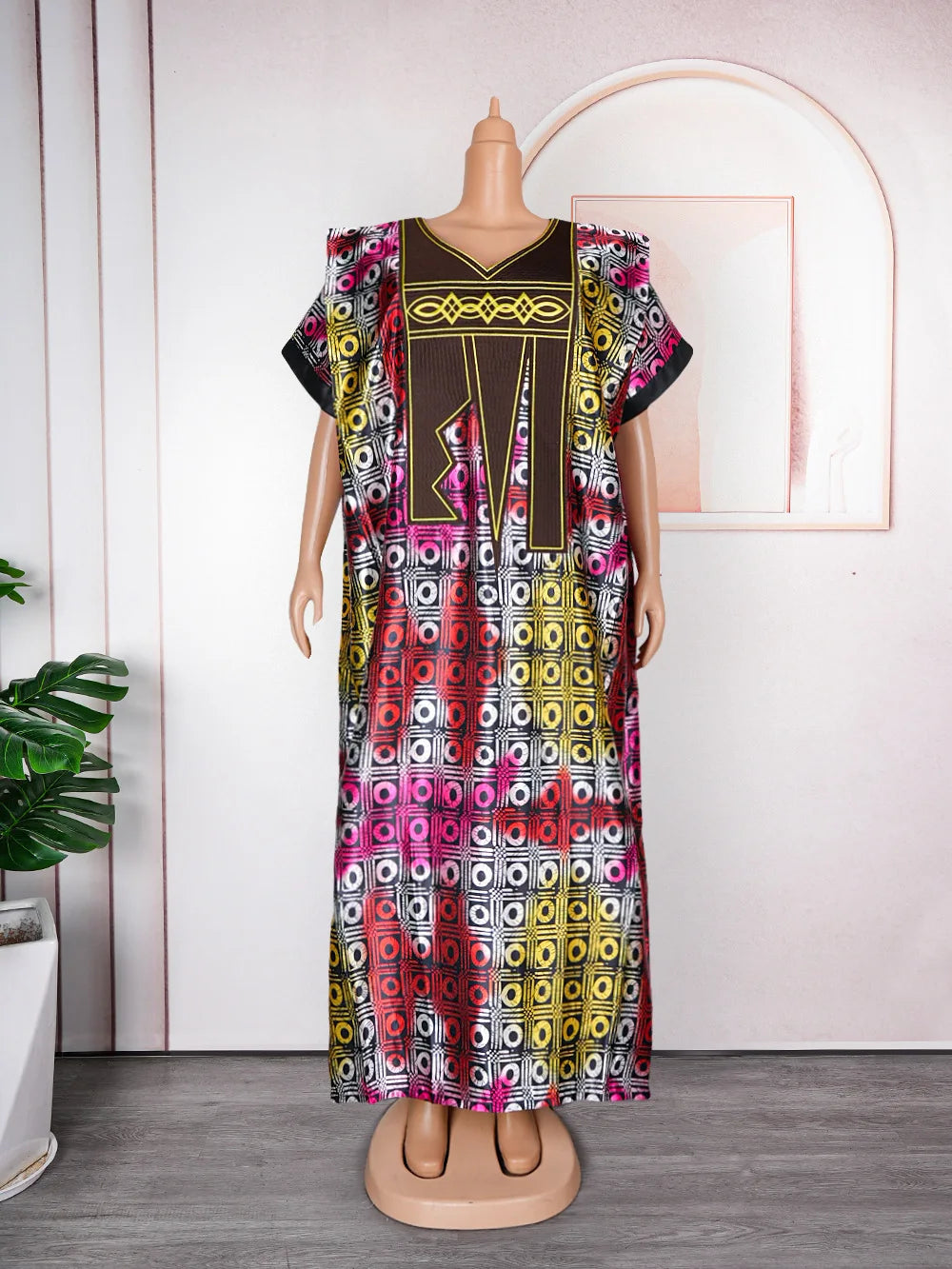 Buy African Dresses For Women Fashion Dashiki Outfits Evening Gown Dubai Kaftan Abaya Robe for only $78.03 at Flexi Africa!