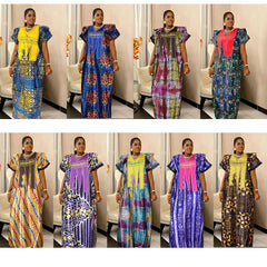 Buy African Dresses For Women Fashion Dashiki Outfits Evening Gown Dubai Kaftan Abaya Robe for only $78.03 at Flexi Africa!