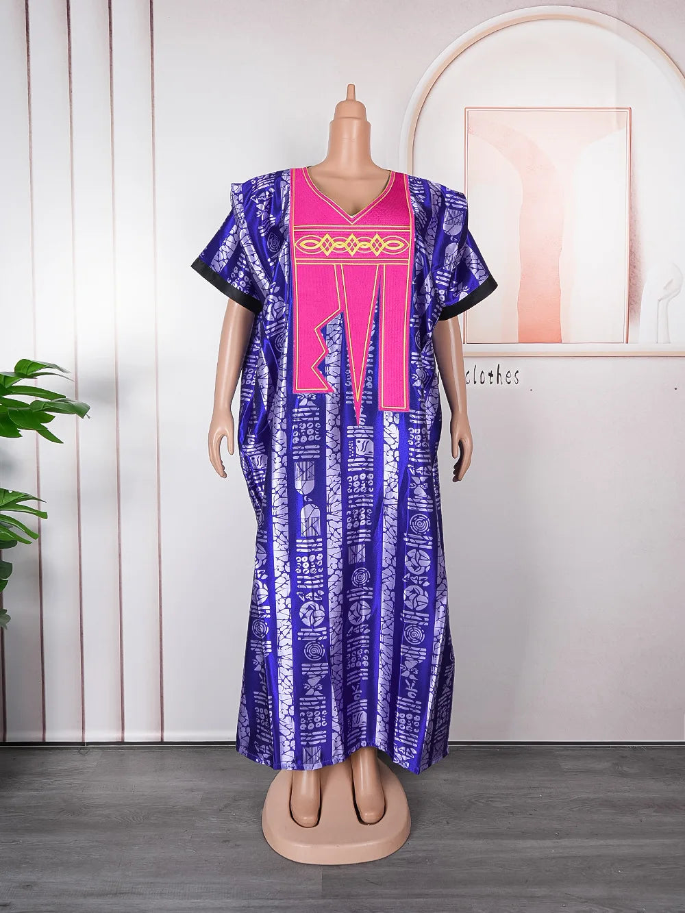 Buy African Dresses For Women Fashion Dashiki Outfits Evening Gown Dubai Kaftan Abaya Robe for only $78.03 at Flexi Africa!