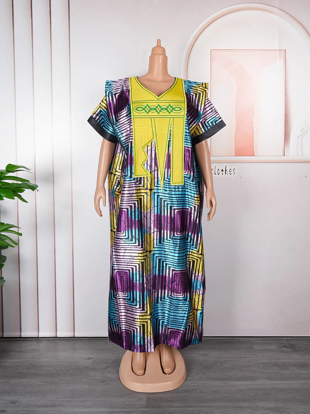 Buy African Dresses For Women Fashion Dashiki Outfits Evening Gown Dubai Kaftan Abaya Robe for only $78.03 at Flexi Africa!