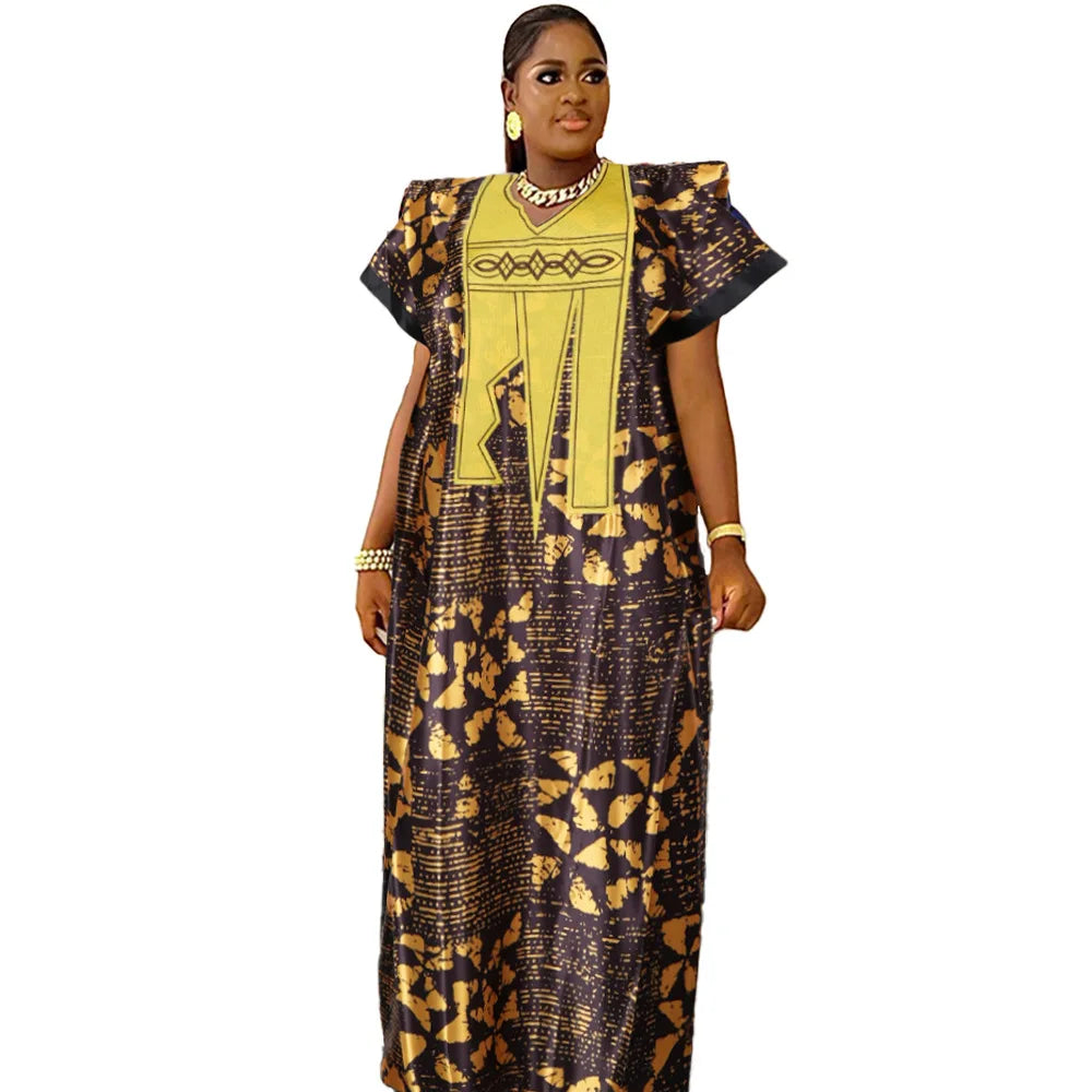 Buy African Dresses For Women Fashion Dashiki Outfits Evening Gown Dubai Kaftan Abaya Robe for only $78.03 at Flexi Africa!