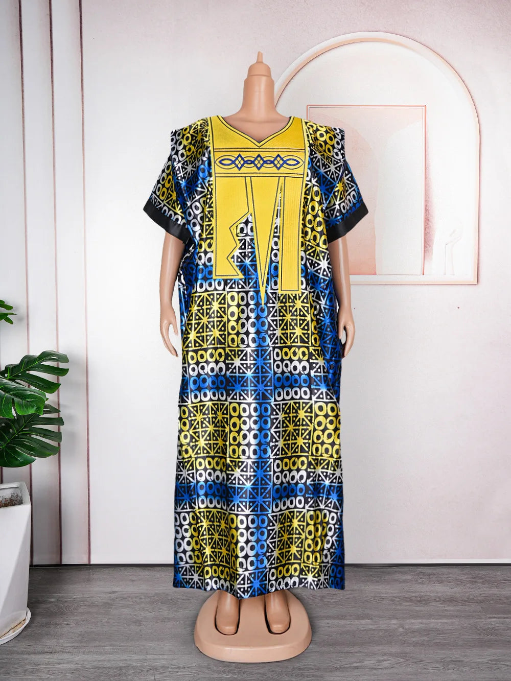 Buy African Dresses For Women Fashion Dashiki Outfits Evening Gown Dubai Kaftan Abaya Robe for only $78.03 at Flexi Africa!