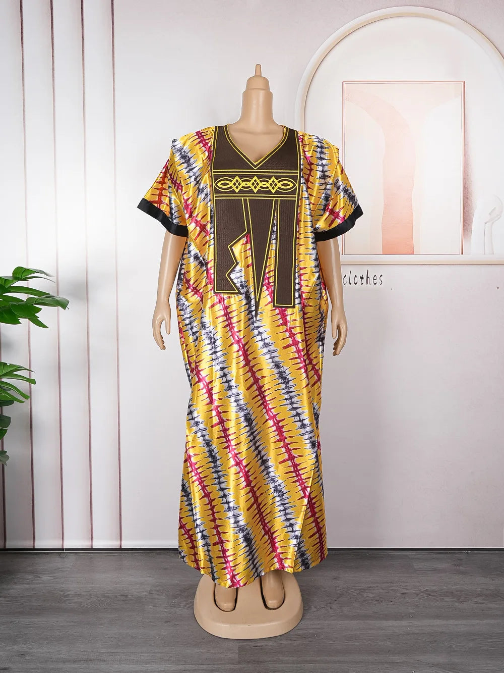 Buy African Dresses For Women Fashion Dashiki Outfits Evening Gown Dubai Kaftan Abaya Robe for only $78.03 at Flexi Africa!
