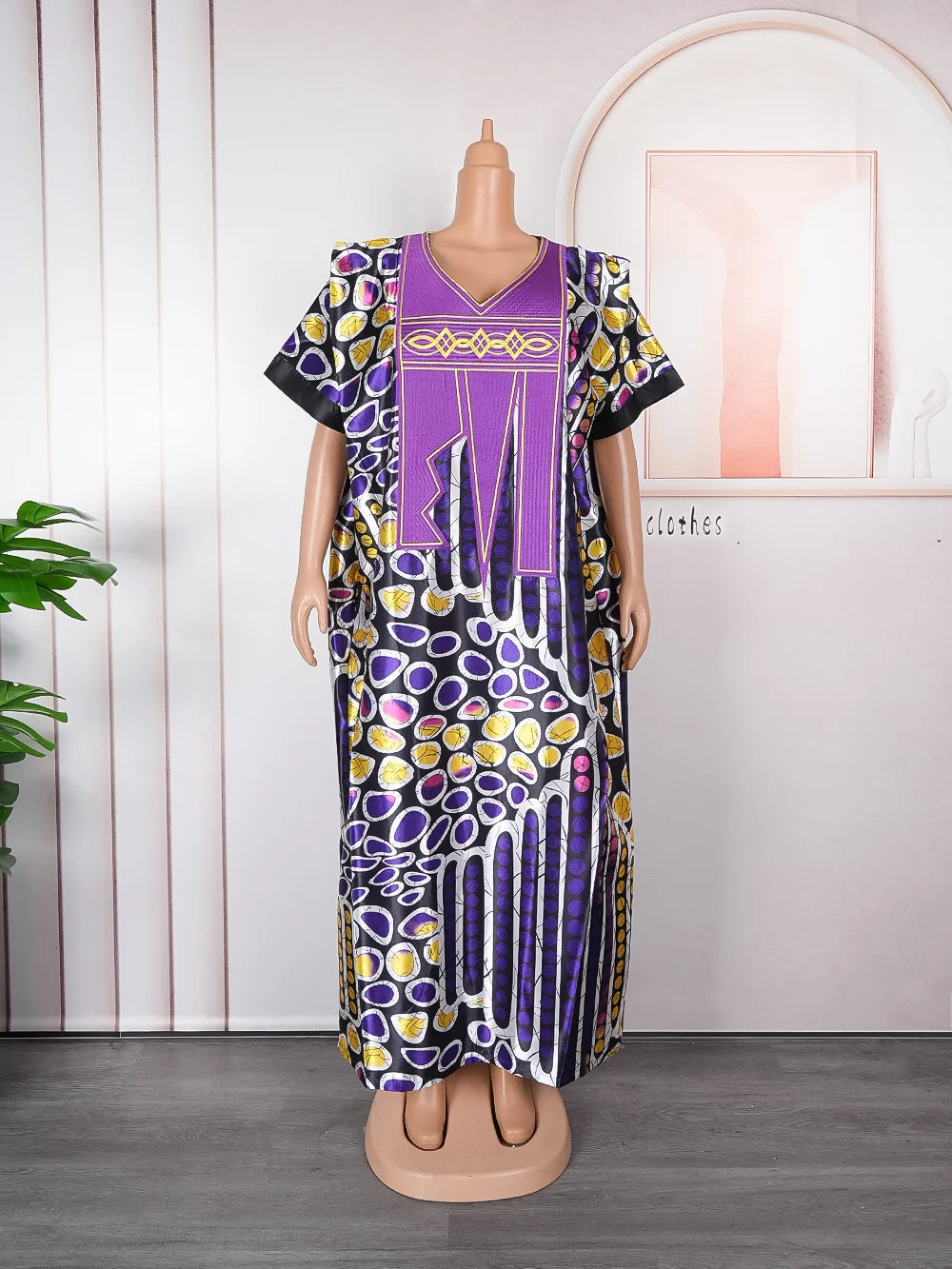 Buy African Dresses For Women Fashion Dashiki Outfits Evening Gown Dubai Kaftan Abaya Robe for only $78.03 at Flexi Africa!