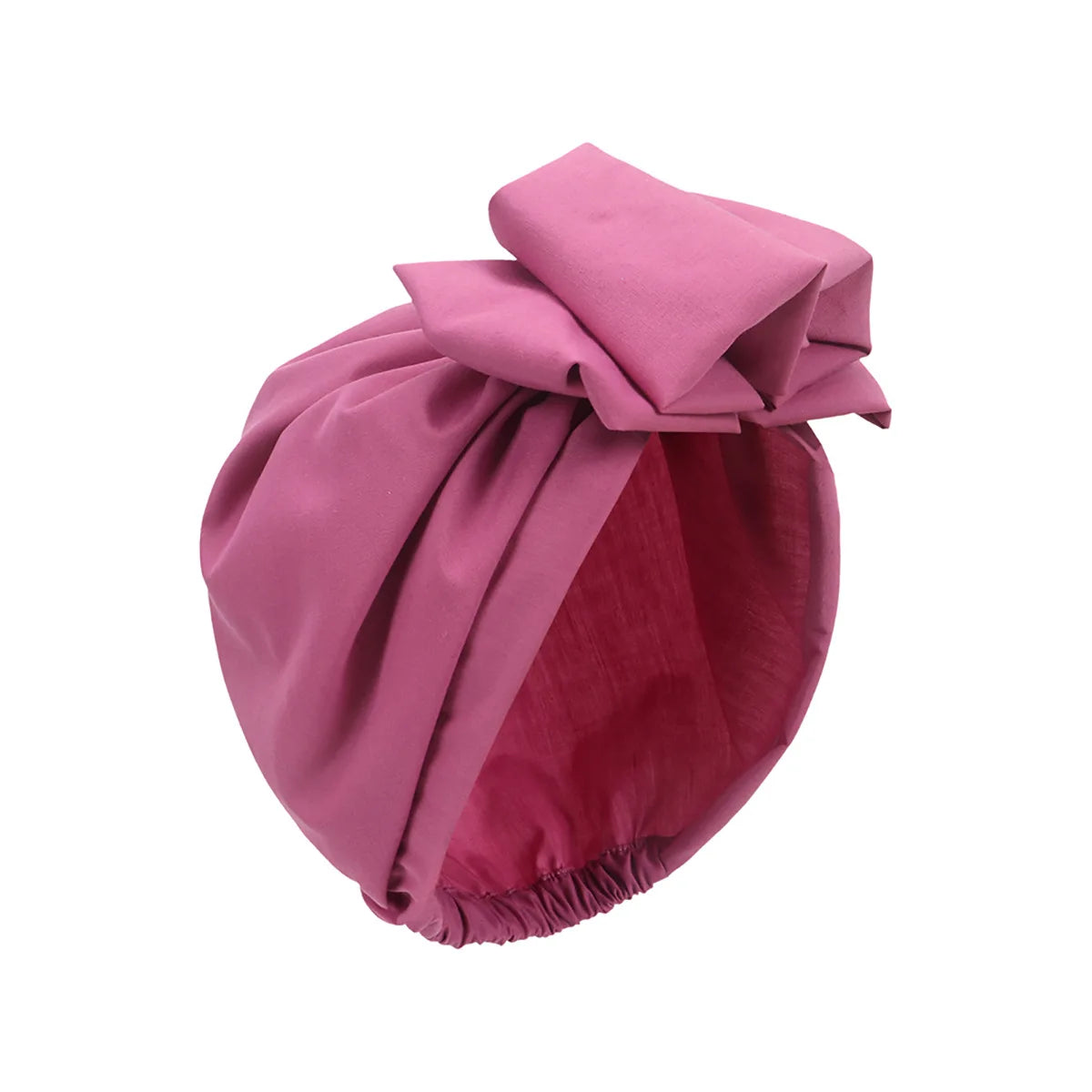 Fashion African-style headgear, women's headdresses, Muslim-style soft Hijab, monochromatic colored mirror hats in Muslim style