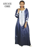 Buy African Dresses For Woman Soft Material Embroidery Design Long Dress Without Scarf for only $14.23 at Flexi Africa!