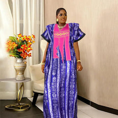 Buy African Dresses For Women Fashion Dashiki Outfits Evening Gown Dubai Kaftan Abaya Robe for only $78.03 at Flexi Africa!