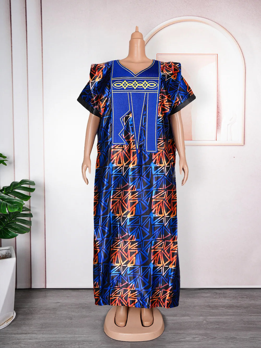Buy African Dresses For Women Fashion Dashiki Outfits Evening Gown Dubai Kaftan Abaya Robe for only $78.03 at Flexi Africa!