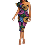 African 2 Piece Set for Women Crop Top + Print Skrit Set Ankara Clothing Dashiki Outfits Blouse Shirt Midi Skirt Casual S1926100 - Free Delivery Worldwide only at Flexi Africa