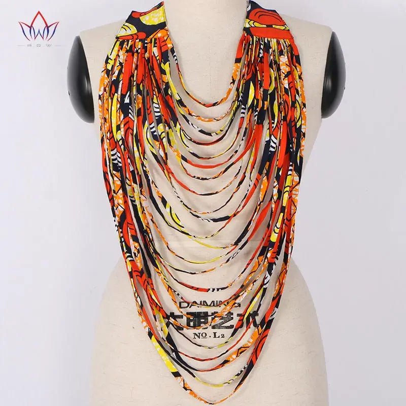 African Accessories Style Women Necklaces & Pendants Rope Chain Statement Pendant - Flexi Africa - Flexi Africa offers Free Delivery Worldwide - Vibrant African traditional clothing showcasing bold prints and intricate designs