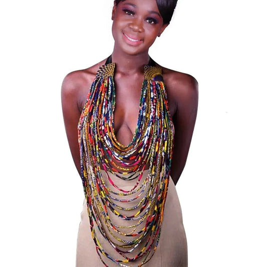 African Accessories Style Women Necklaces & Pendants Rope Chain Statement Pendant - Flexi Africa - www.flexiafrica.com