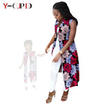African Ankara Long Vest – Dashiki Cotton Mother Daughter Matching Outfit - Free Delivery Worldwide only at Flexi Africa
