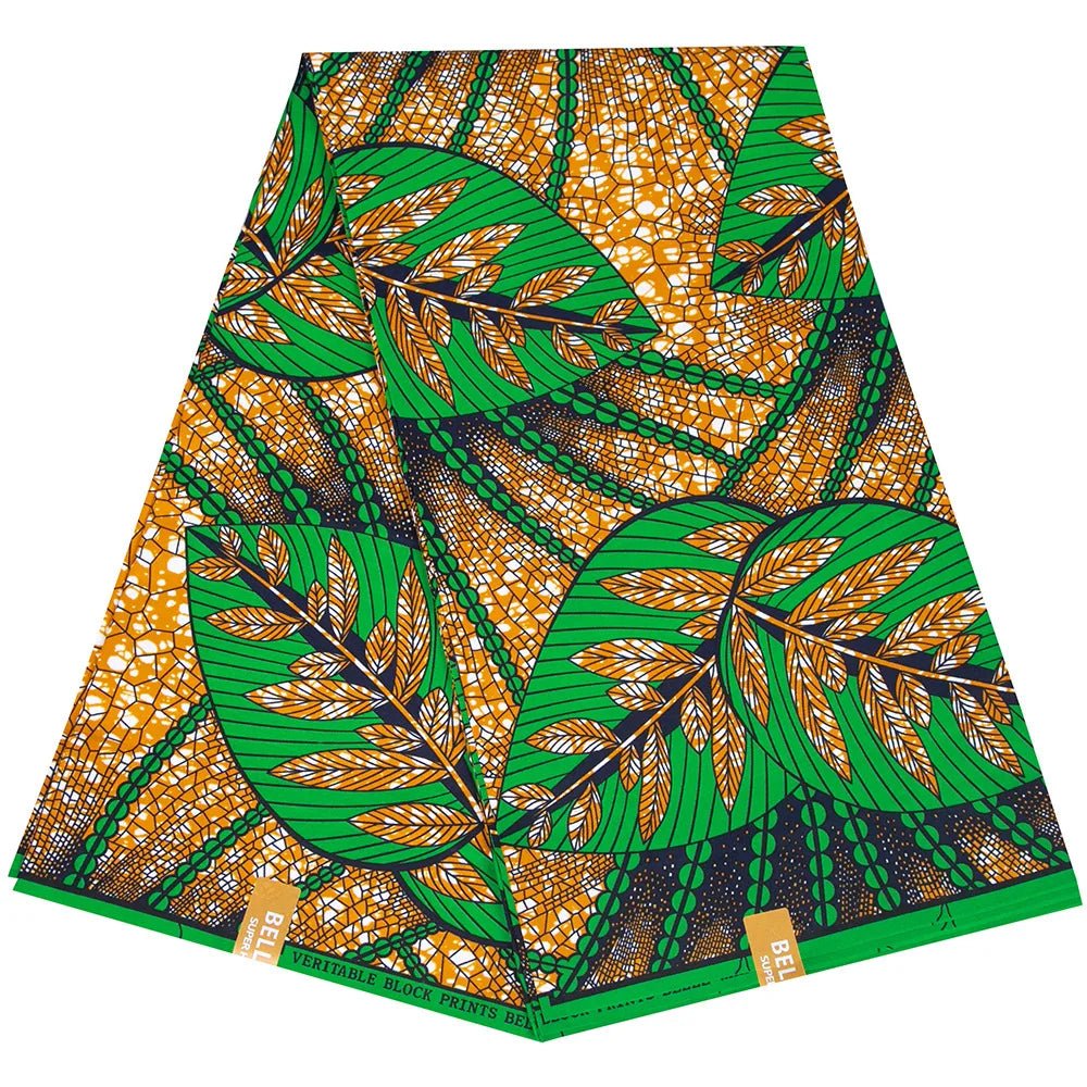 Buy African Ankara Wax Print Fabric – 100% Polyester Block Pattern Material for Sewing for only $4.31 at Flexi Africa!