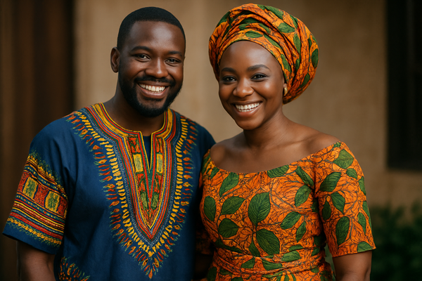 african clothing genuine couple male and female