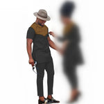 African Couples Matching Clothes – Handmade Bazin Riche Ankara Print for Women and Men - Free Delivery Worldwide only at Flexi Africa