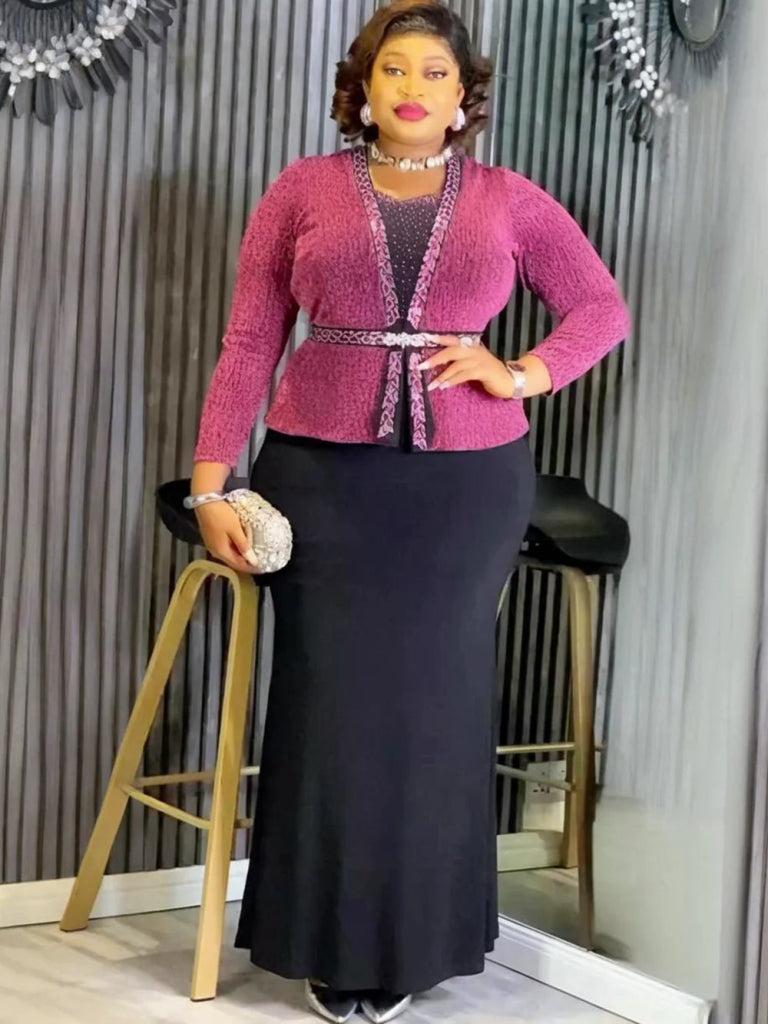 African Dresses for Women Plus Size – Dashiki Long Maxi Dress, Elegant Evening, Wedding & Party Wear - Free Delivery Worldwide only at Flexi Africa