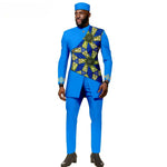 African Ethnic New Style Men's Suit - Elegant and Fitted Design - Fashionable Men's Clothing - Free Delivery Worldwide