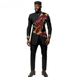 African Ethnic New Style Men's Suit - Elegant and Fitted Design - Fashionable Men's Clothing - Free Delivery Worldwide