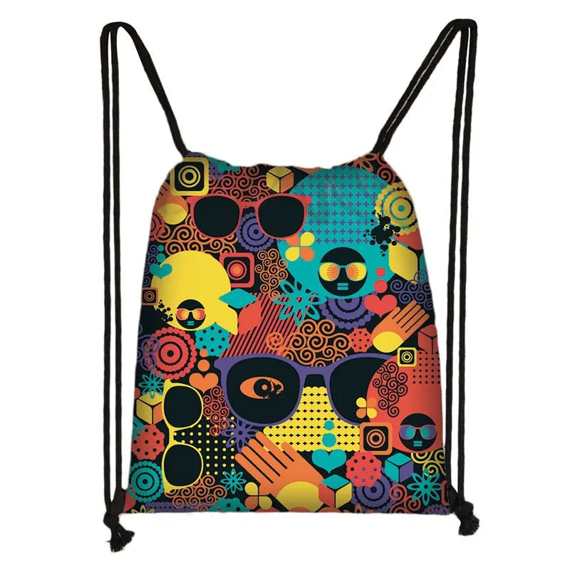 African Inspired Drawstring Backpack: Traditional Prints for Boys, Girls, and Travelers - Flexi Africa - Flexi Africa offers Free Delivery Worldwide - Vibrant African traditional clothing showcasing bold prints and intricate designs
