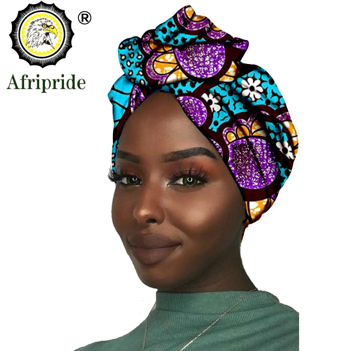 Women's African Headwrap – Traditional Cotton Wax Print Headtie & Scarf - Free Delivery Worldwide only at Flexi Africa