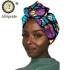 Women's African Headwrap – Traditional Cotton Wax Print Headtie & Scarf - Free Delivery Worldwide only at Flexi Africa