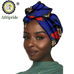 Women's African Headwrap – Traditional Cotton Wax Print Headtie & Scarf - Free Delivery Worldwide only at Flexi Africa