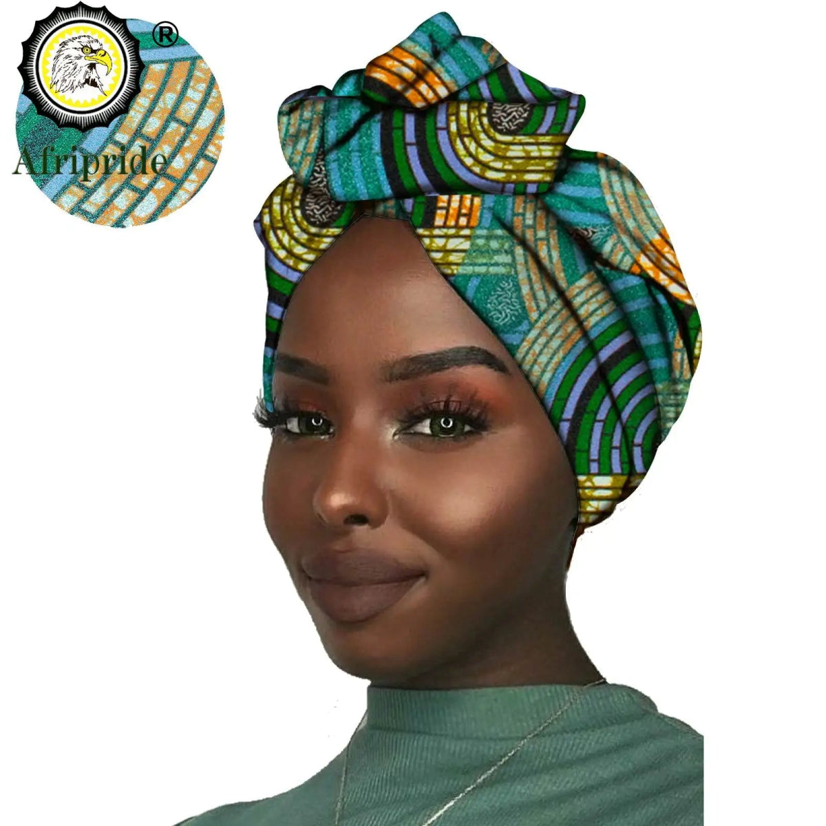 Women's African Headwrap – Traditional Cotton Wax Print Headtie & Scarf - Free Delivery Worldwide only at Flexi Africa