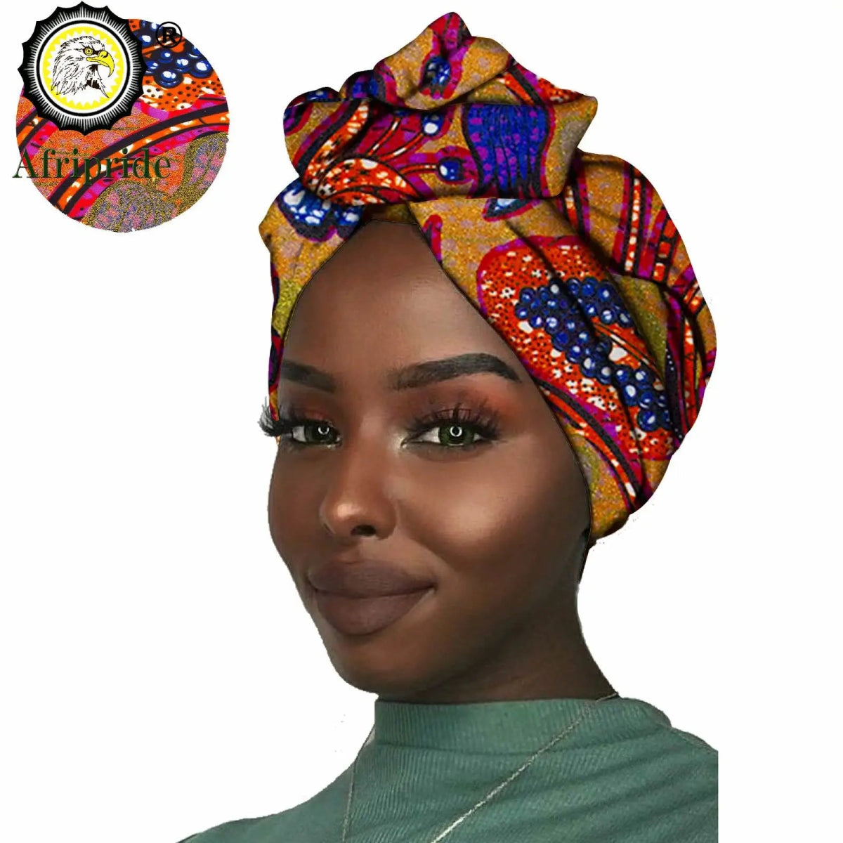 Women's African Headwrap – Traditional Cotton Wax Print Headtie & Scarf - Free Delivery Worldwide only at Flexi Africa