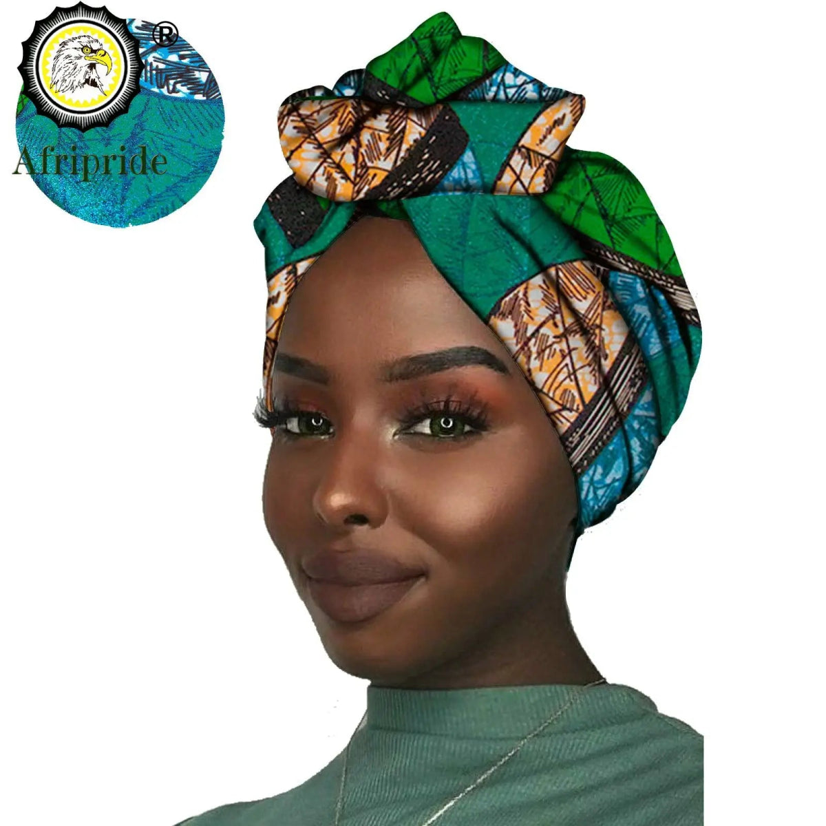Women's African Headwrap – Traditional Cotton Wax Print Headtie & Scarf - Free Delivery Worldwide only at Flexi Africa