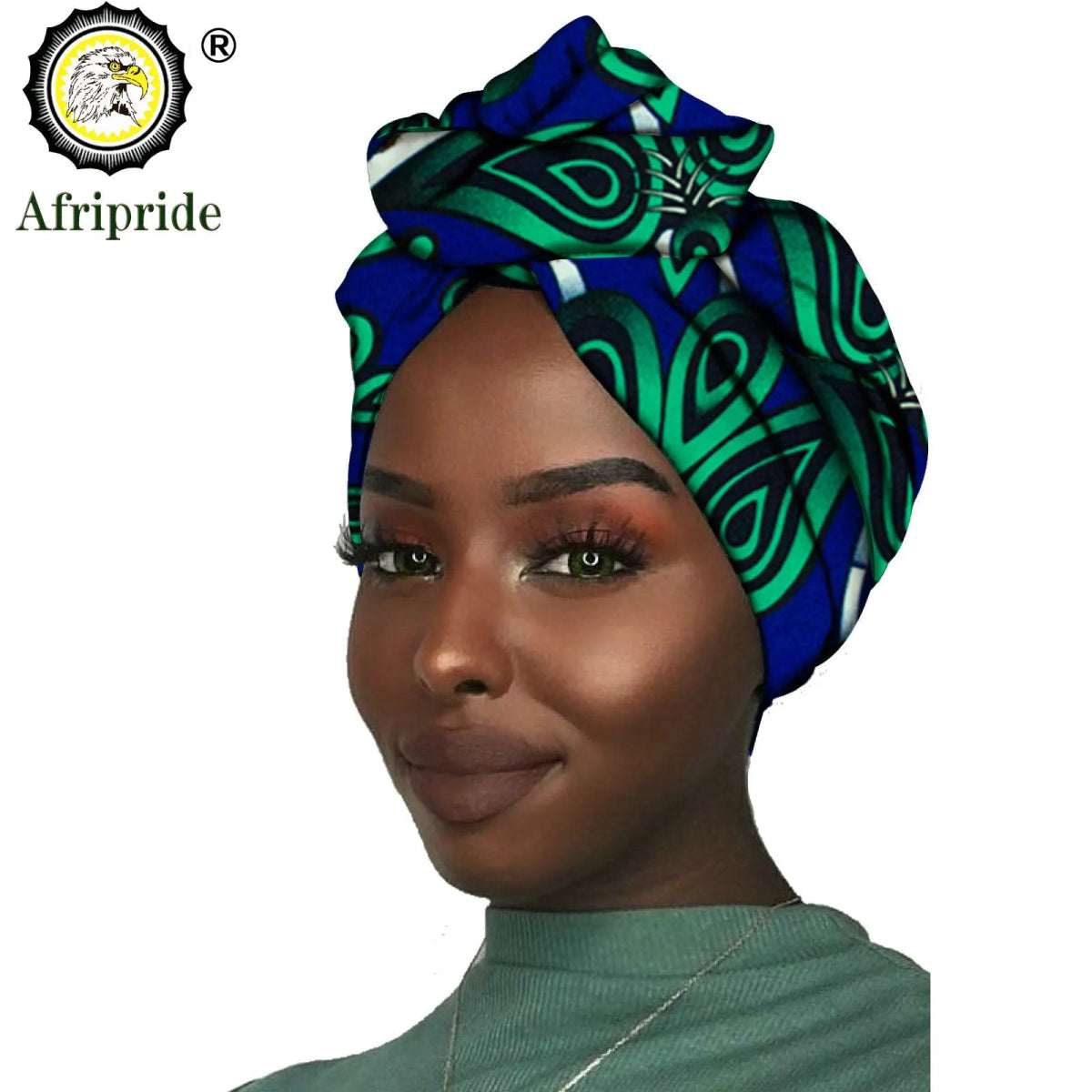 Women's African Headwrap – Traditional Cotton Wax Print Headtie & Scarf - Free Delivery Worldwide only at Flexi Africa