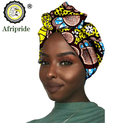 Women's African Headwrap – Traditional Cotton Wax Print Headtie & Scarf - Free Delivery Worldwide only at Flexi Africa
