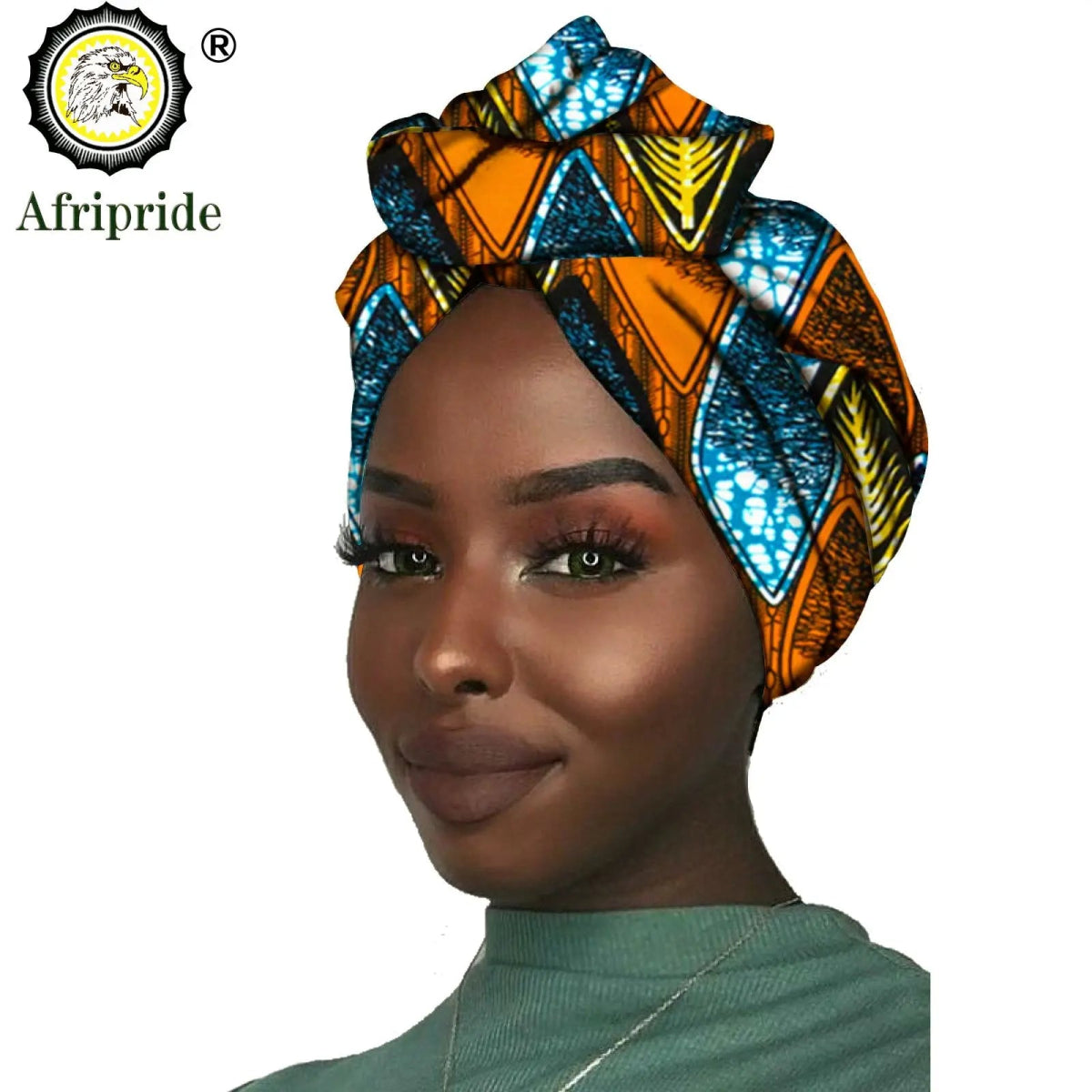 Women's African Headwrap – Traditional Cotton Wax Print Headtie & Scarf - Free Delivery Worldwide only at Flexi Africa