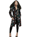 African Print Long Blazer Coat for Women – Ankara Couture Jacket - Free Delivery Worldwide only at Flexi Africa