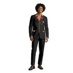 African Suits for Men Traditional Wedding Designed Slim Fit Jacket Pants Set with Breastbin High Quality Suit Mens Clothes
