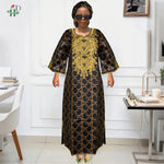 African Traditional Dress for Women – Kanga Dashiki Bazin Robe, Elegant Evening & Party Wear - Free Delivery Worldwide only at Flexi Africa