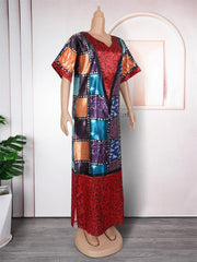 African Traditional Dresses For Woman Plus Size Boubou Ankara Dashiki Print Africa Clothes Turkey Dubai Abaya Party Evening Gown - Free Delivery Worldwide only at Flexi Africa