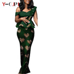 African Wedding Couple Set – Women’s Dashiki Print Dress & Men’s Kaftan Top and Pant Outfit - Free Delivery Worldwide only at Flexi Africa