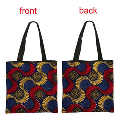 African Women's Style Handbag: Traditional Printed Top-Handle and Shoulder Tote Bags for Females - Flexi Africa - FREE POST