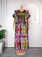 African Women’s Traditional Maxi Dress – Dashiki Ankara Kaftan Abaya Style Long Gown - Free Delivery Worldwide only at Flexi Africa