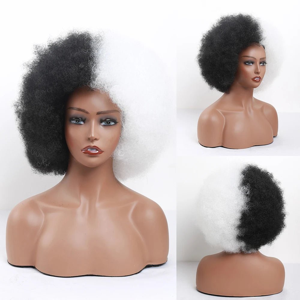 Afro Kinky Curly Synthetic Wig for Black Women - Free Delivery Worldwide only at Flexi Africa