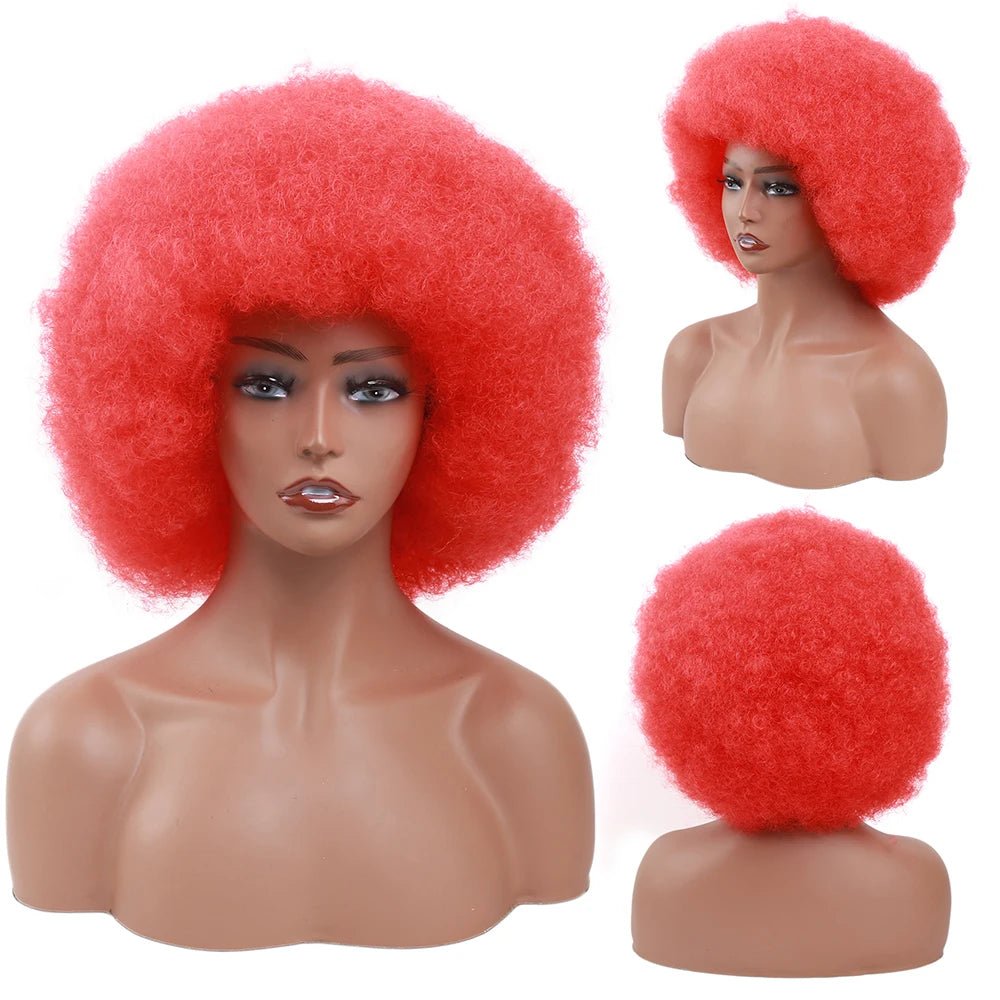 Afro Kinky Curly Synthetic Wig for Black Women - Free Delivery Worldwide only at Flexi Africa