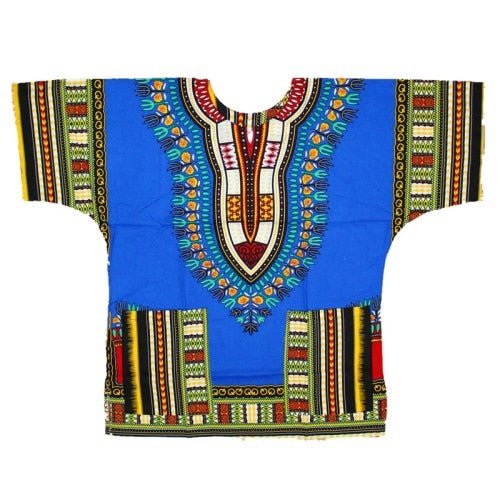 Authentic African Dashiki XXXL T-Shirt: Men's 100% Cotton Traditional Print Shirt for a Bold and Stylish Look - Free Delivery Worldwide only at Flexi Africa