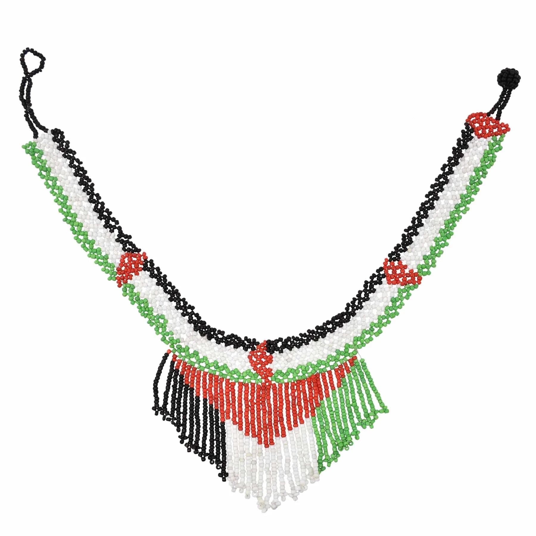 Bohemian Multicolored Beaded Choker: Vibrant Tribal Necklace for Women's Party Wear - Flexi Africa - Flexi Africa offers Free Delivery Worldwide - Vibrant African traditional clothing showcasing bold prints and intricate designs