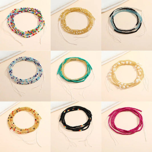 Boho Chic: Vibrant Beaded Waist Chains for Women - Flexi Africa - Free Delivery Worldwide only at www.flexiafrica.com