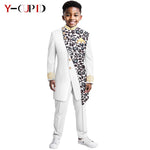 Boys African Dashiki Suit – Bazin Riche Formal Jacket & Pant Set - Free Delivery Worldwide only at Flexi Africa